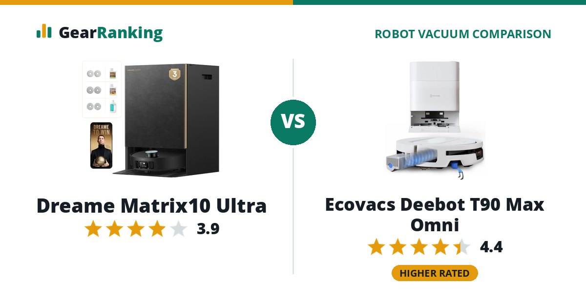 Dreame Matrix10 Ultra vs Ecovacs Deebot T90 Max Omni
