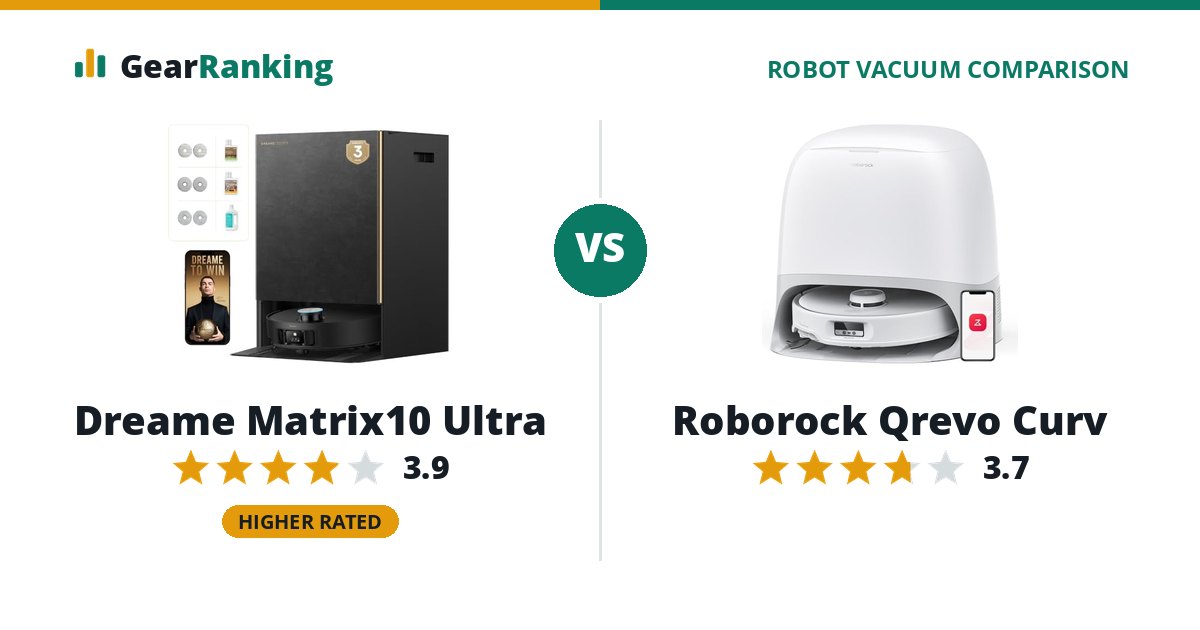 Dreame Matrix10 Ultra vs Roborock Qrevo Curv