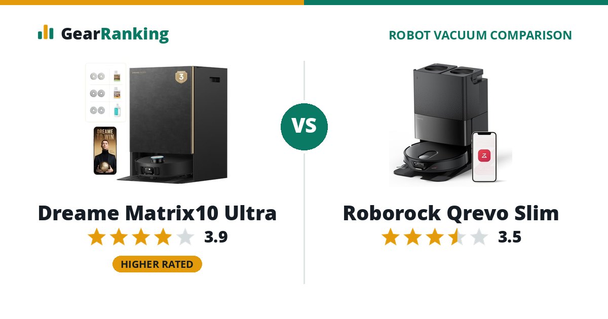Dreame Matrix10 Ultra vs Roborock Qrevo Slim