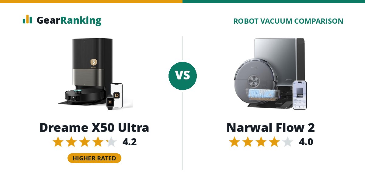 Dreame X50 Ultra vs Narwal Flow 2