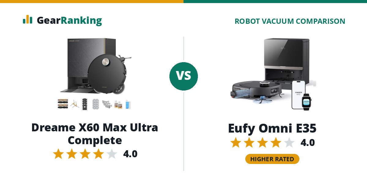 Dreame X60 Max Ultra Complete vs Eufy Omni E35