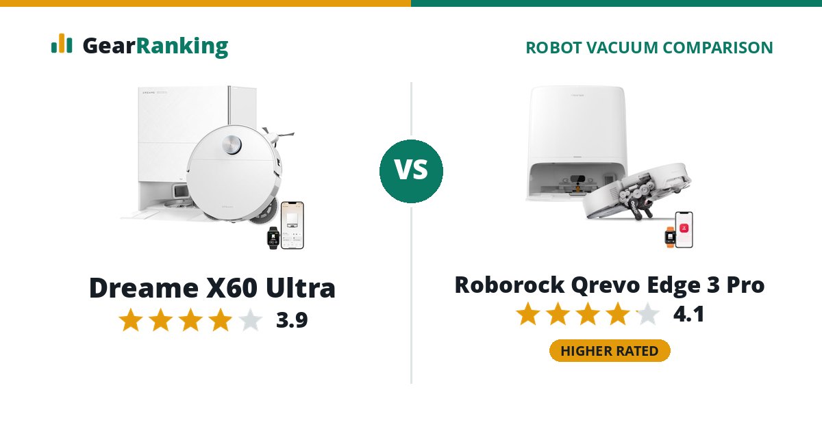 Dreame X60 Ultra vs Roborock Qrevo Edge 3 Pro