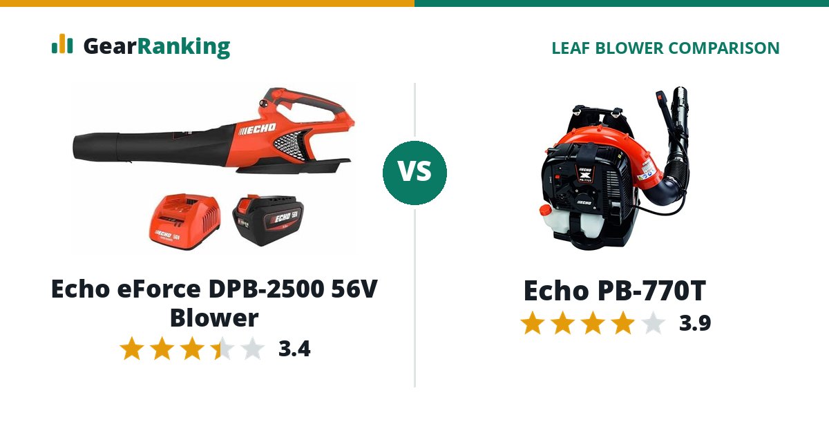 Echo eForce DPB-2500 56V Blower vs Echo PB-770T