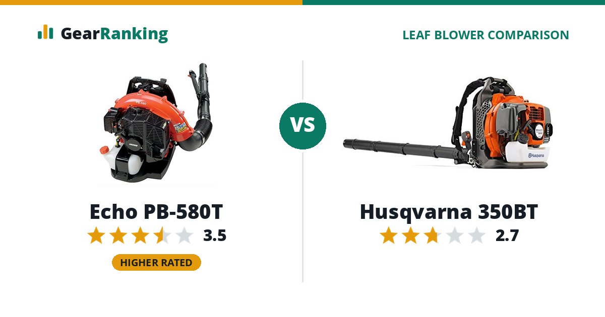 Echo PB-580T vs Husqvarna 350BT