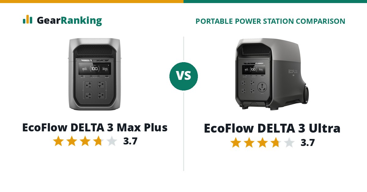 EcoFlow DELTA 3 Max Plus vs EcoFlow DELTA 3 Ultra