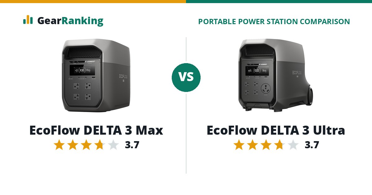 EcoFlow DELTA 3 Max vs EcoFlow DELTA 3 Ultra