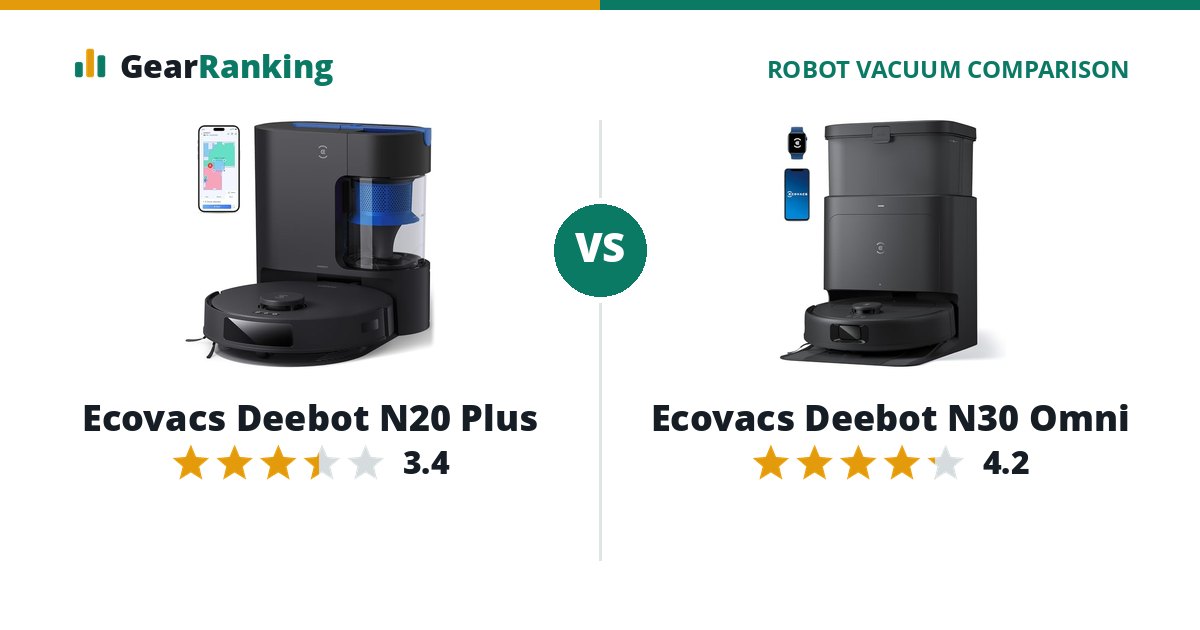 Ecovacs Deebot N20 Plus vs Ecovacs Deebot N30 Omni