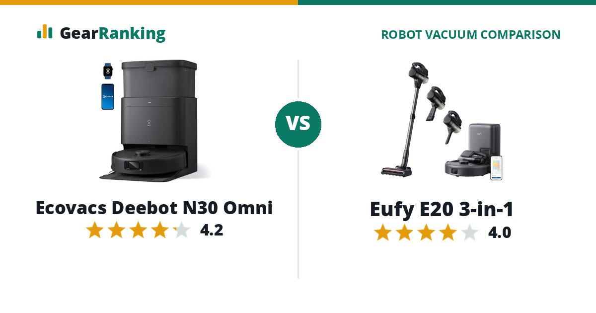 Ecovacs Deebot N30 Omni vs Eufy E20 3-in-1