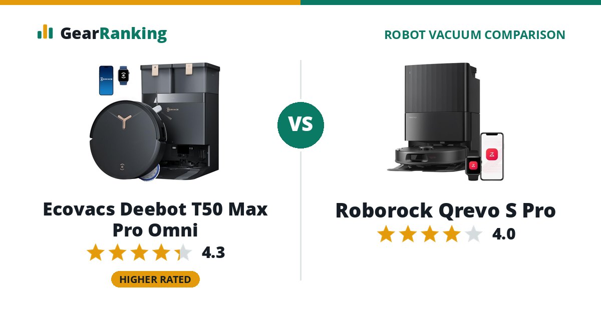 Ecovacs Deebot T50 Max Pro Omni vs Roborock Qrevo S Pro