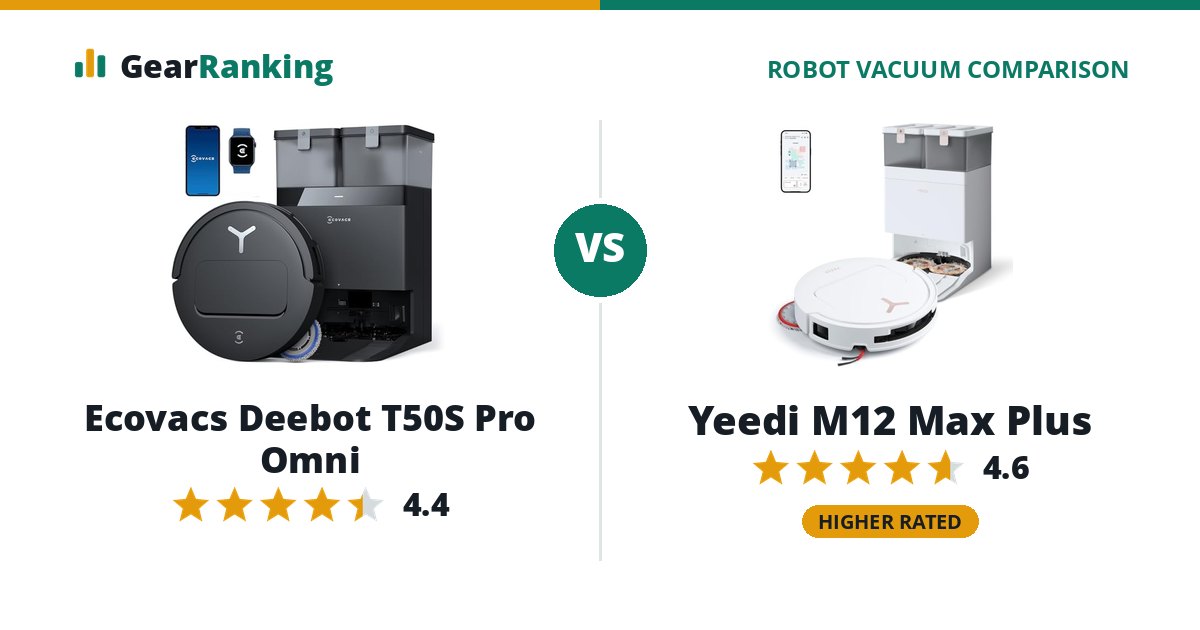 Ecovacs Deebot T50S Pro Omni vs Yeedi M12 Max Plus