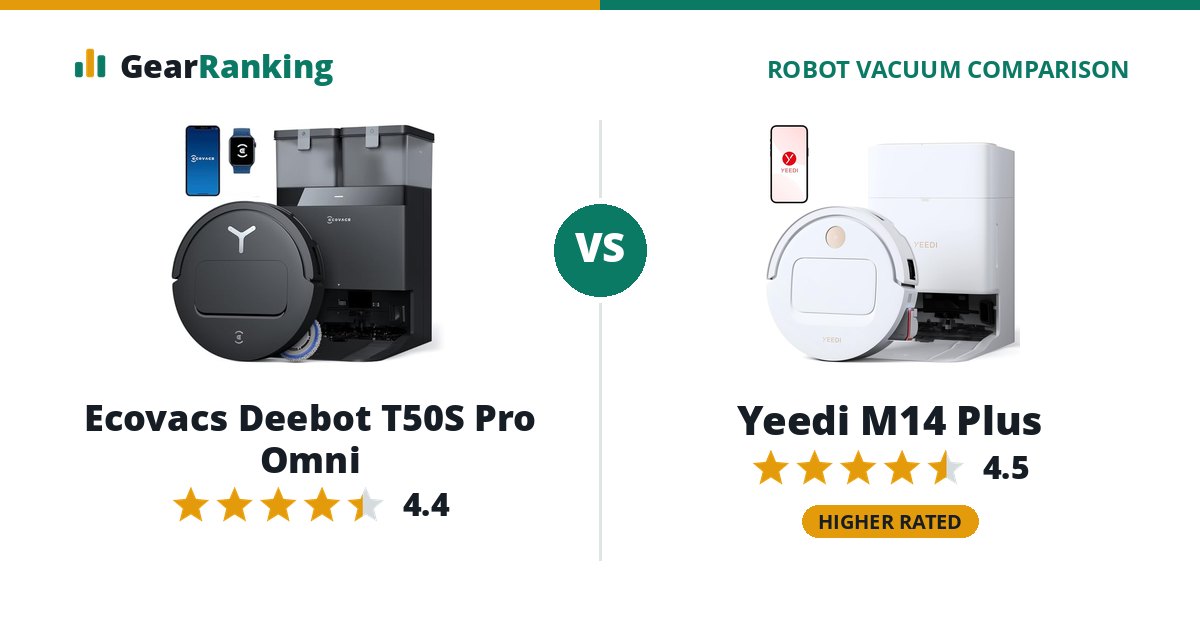 Ecovacs Deebot T50S Pro Omni vs Yeedi M14 Plus