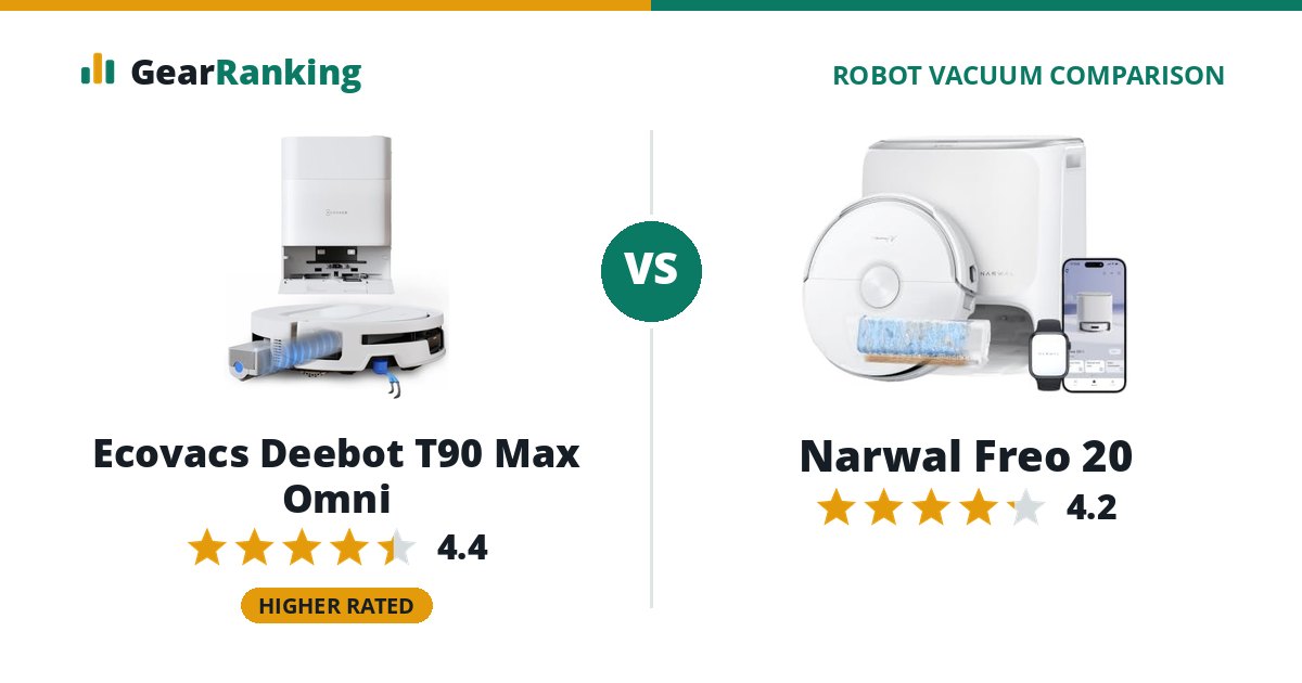 Ecovacs Deebot T90 Max Omni vs Narwal Freo 20
