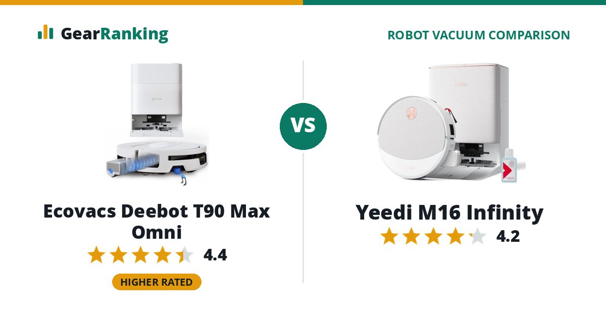 Ecovacs Deebot T90 Max Omni vs Yeedi M16 Infinity