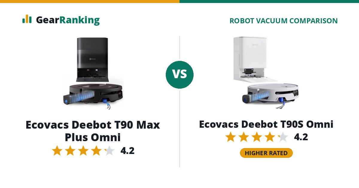 Ecovacs Deebot T90 Max Plus Omni vs Ecovacs Deebot T90S Omni