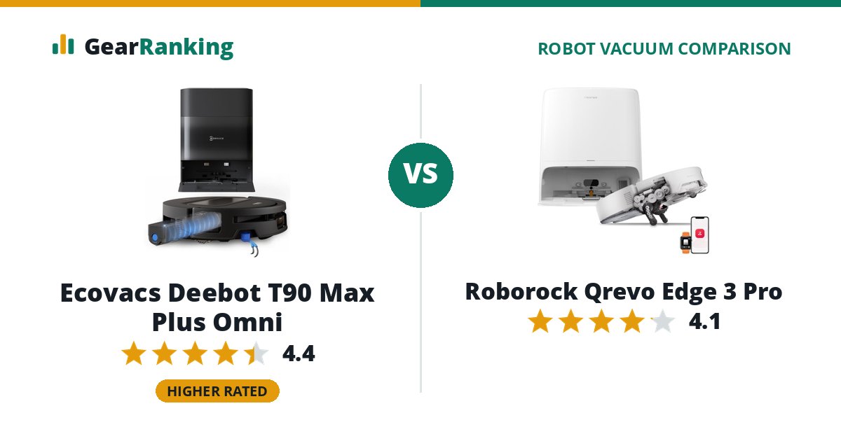 Ecovacs Deebot T90 Max Plus Omni vs Roborock Qrevo Edge 3 Pro