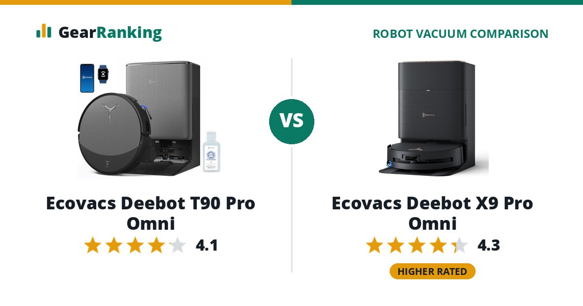 Ecovacs Deebot T90 Pro Omni vs Ecovacs Deebot X9 Pro Omni