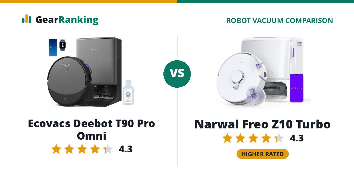 Ecovacs Deebot T90 Pro Omni vs Narwal Freo Z10 Turbo