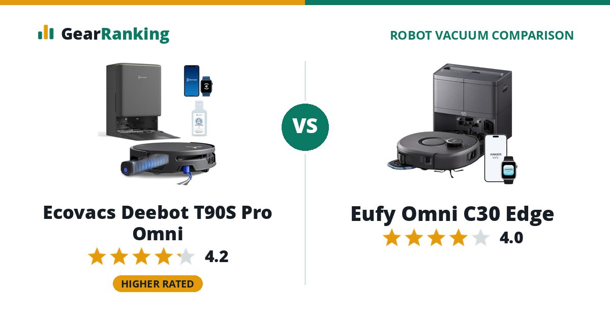 Ecovacs Deebot T90S Pro Omni vs Eufy Omni C30 Edge