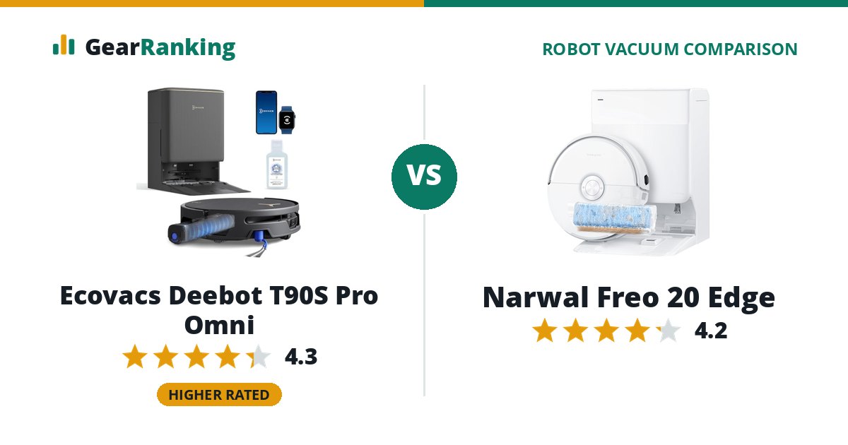 Ecovacs Deebot T90S Pro Omni vs Narwal Freo 20 Edge