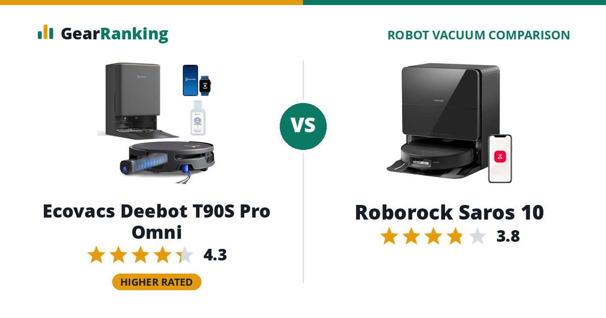 Ecovacs Deebot T90S Pro Omni vs Roborock Saros 10