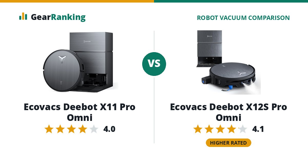 Ecovacs Deebot X11 Pro Omni vs Ecovacs Deebot X12S Pro Omni