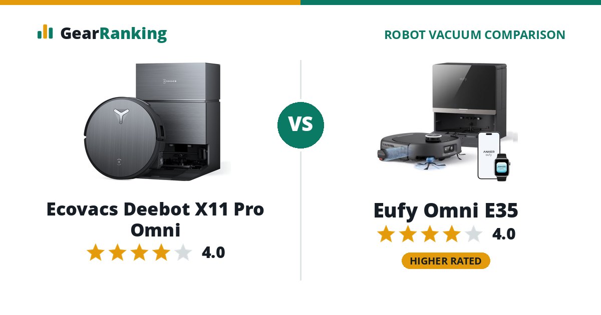 Ecovacs Deebot X11 Pro Omni vs Eufy Omni E35