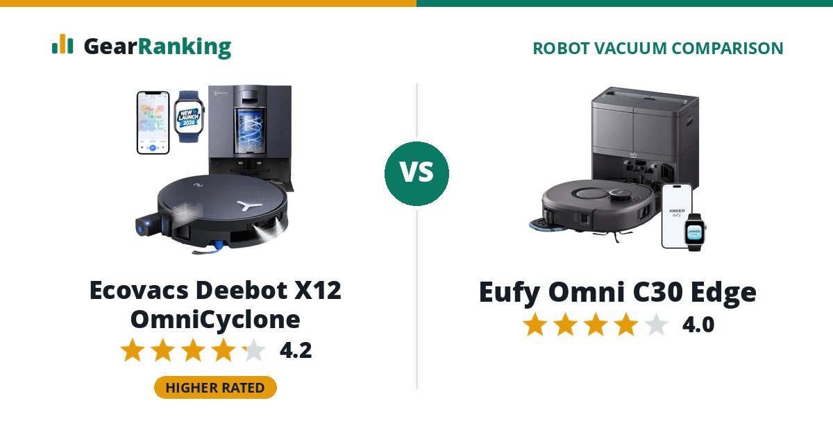 Ecovacs Deebot X12 OmniCyclone vs Eufy Omni C30 Edge