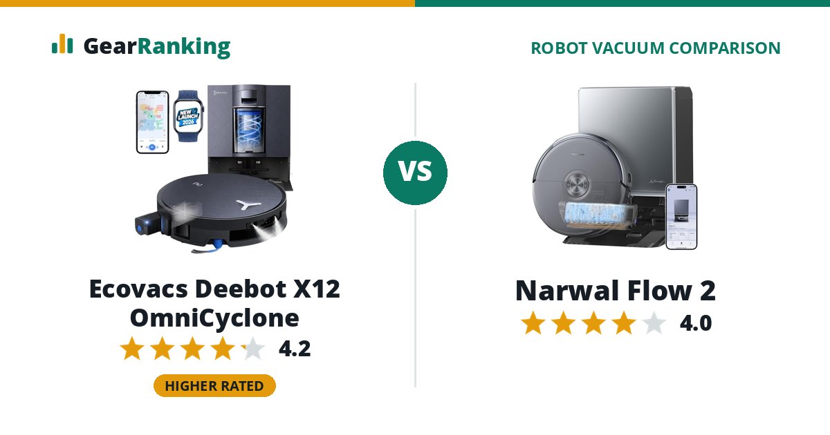 Ecovacs Deebot X12 OmniCyclone vs Narwal Flow 2