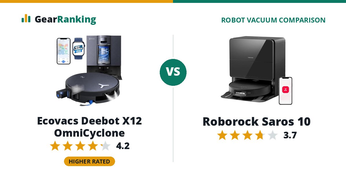 Ecovacs Deebot X12 OmniCyclone vs Roborock Saros 10