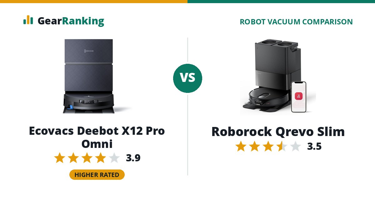 Ecovacs Deebot X12 Pro Omni vs Roborock Qrevo Slim
