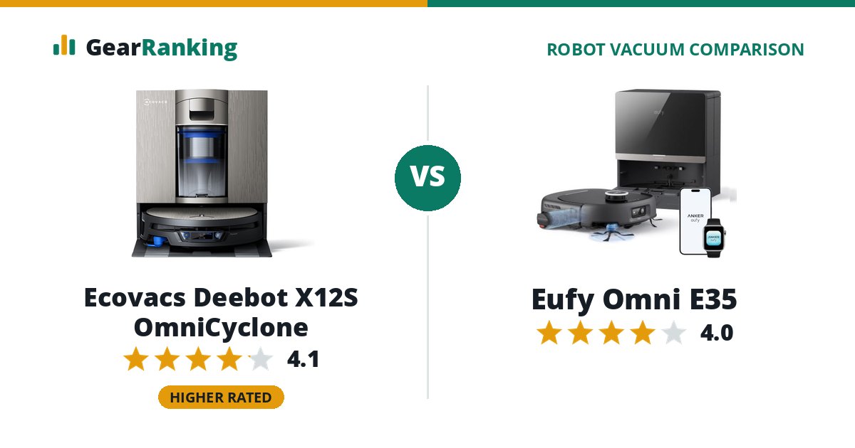 Ecovacs Deebot X12S OmniCyclone vs Eufy Omni E35