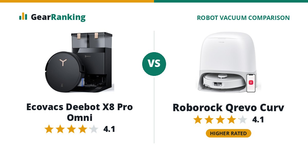 Ecovacs Deebot X8 Pro Omni vs Roborock Qrevo Curv