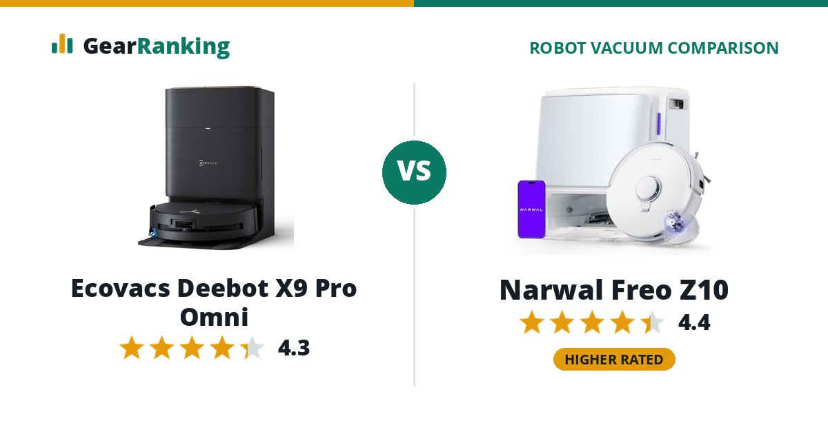 Ecovacs Deebot X9 Pro Omni vs Narwal Freo Z10