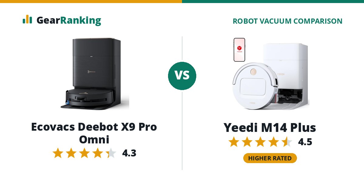 Ecovacs Deebot X9 Pro Omni vs Yeedi M14 Plus