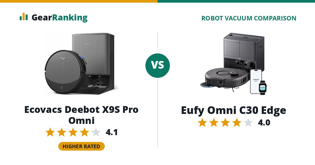 Ecovacs Deebot X9S Pro Omni vs Eufy Omni C30 Edge