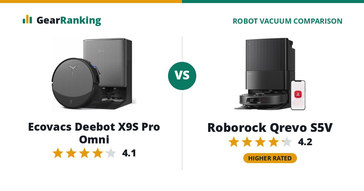 Ecovacs Deebot X9S Pro Omni vs Roborock Qrevo S5V