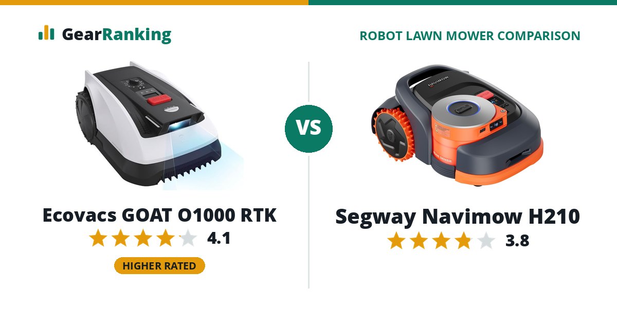 Ecovacs GOAT O1000 RTK vs Segway Navimow H210