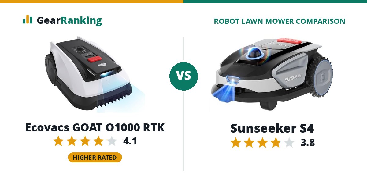 Ecovacs GOAT O1000 RTK vs Sunseeker S4