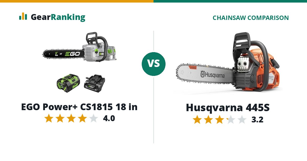 EGO Power+ CS1815 18 in vs Husqvarna 445S