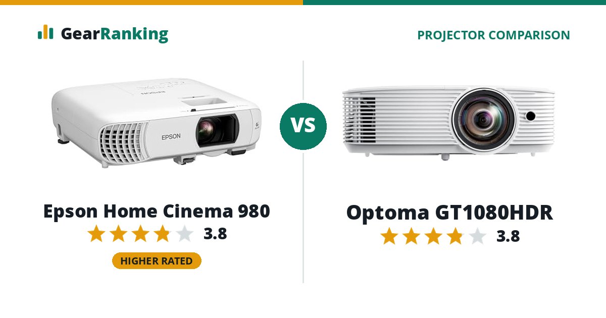 Epson Home Cinema 980 vs Optoma GT1080HDR