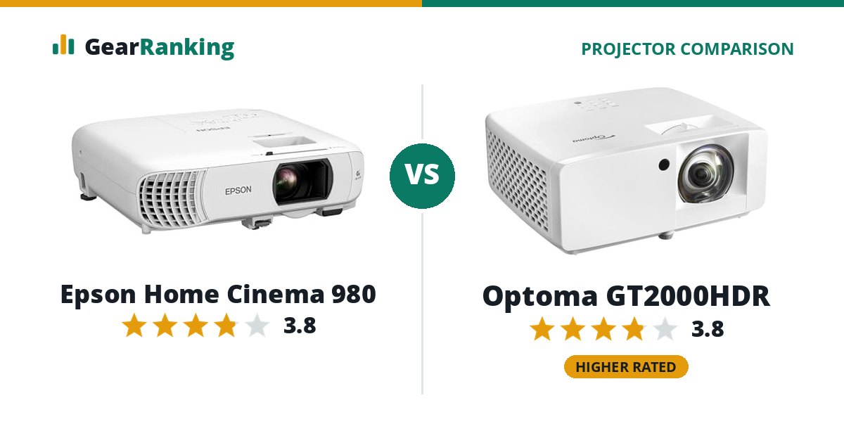 Epson Home Cinema 980 vs Optoma GT2000HDR
