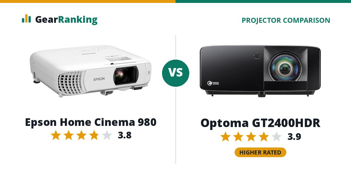 Epson Home Cinema 980 vs Optoma GT2400HDR