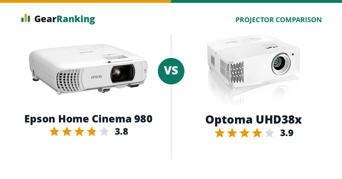 Epson Home Cinema 980 vs Optoma UHD38x