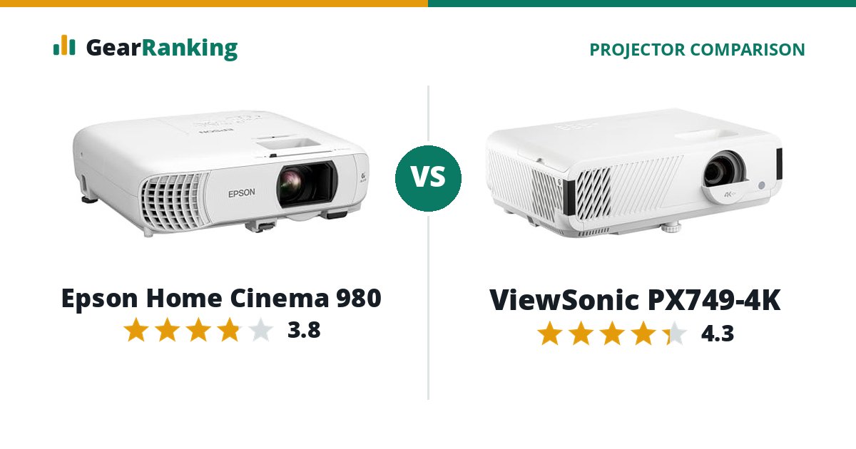 Epson Home Cinema 980 vs ViewSonic PX749-4K
