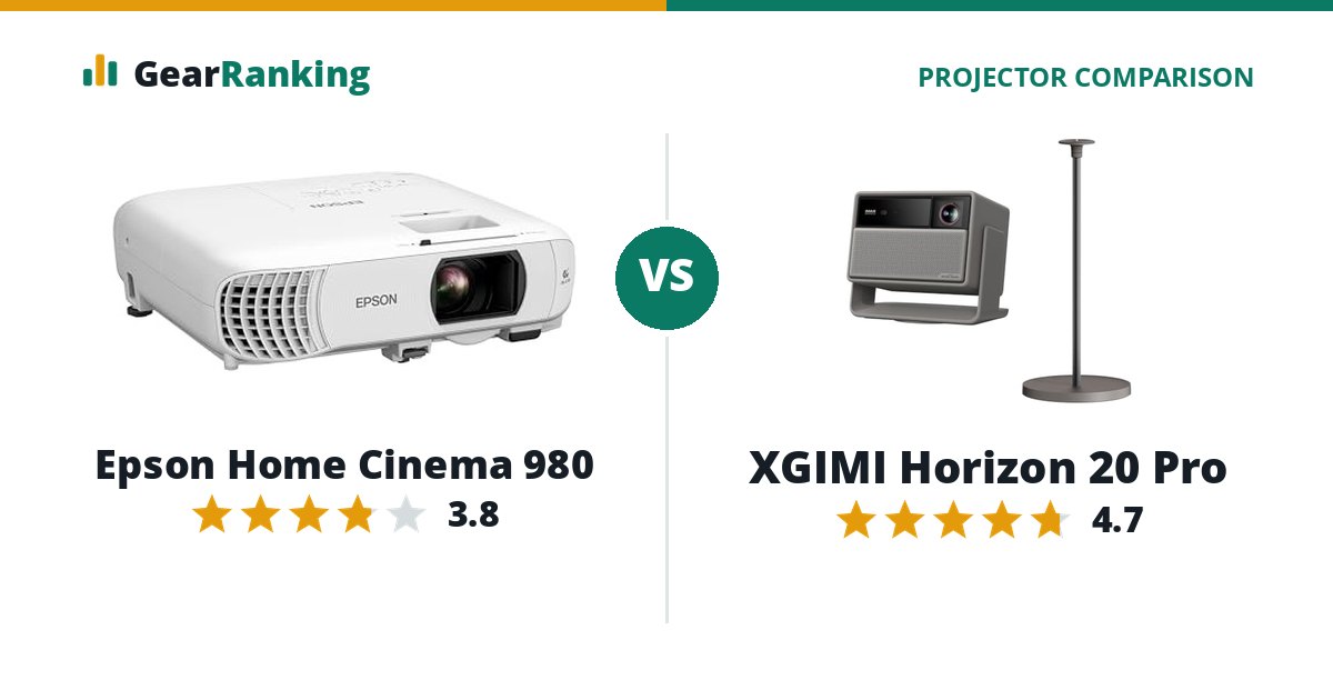 Epson Home Cinema 980 vs XGIMI Horizon 20 Pro