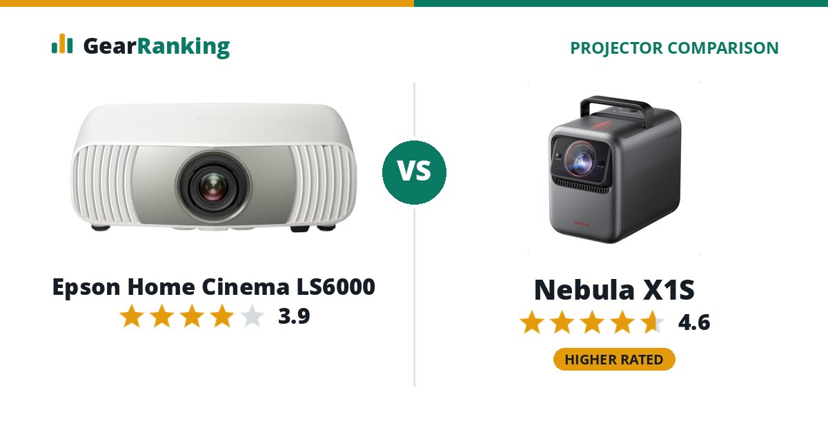 Epson Home Cinema LS6000 vs Nebula X1S
