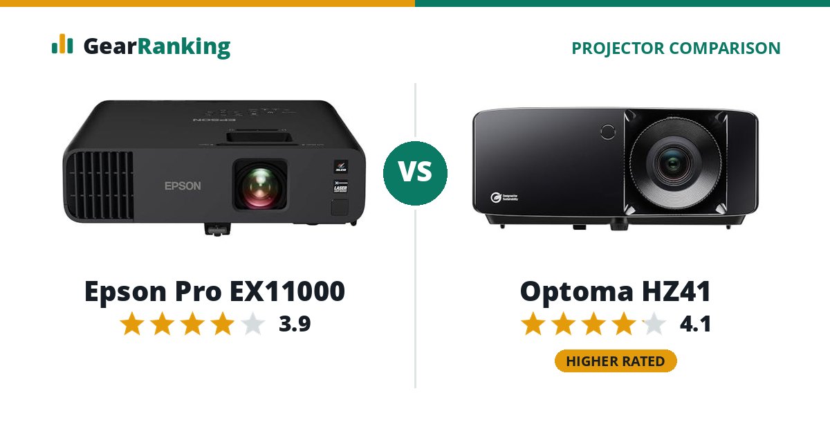 Epson Pro EX11000 vs Optoma HZ41
