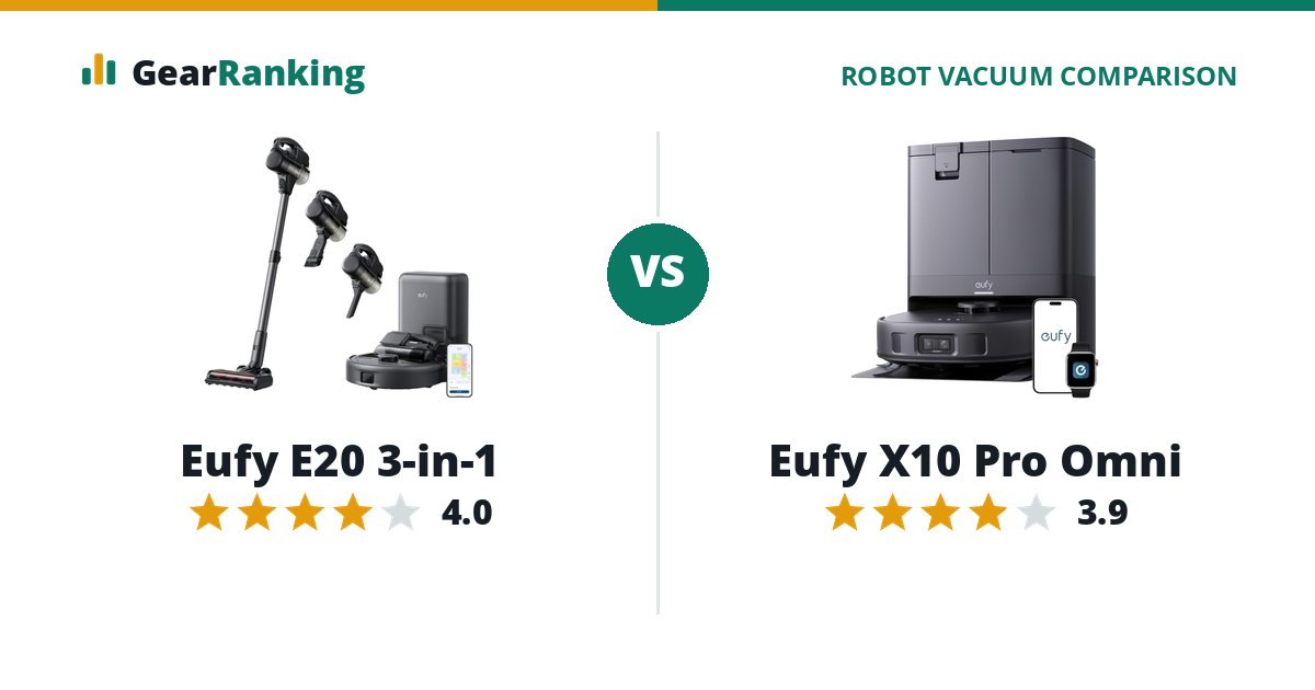 Eufy E20 3-in-1 vs Eufy X10 Pro Omni