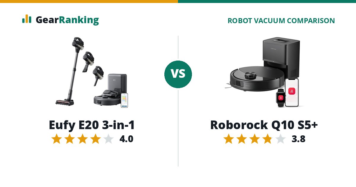 Eufy E20 3-in-1 vs Roborock Q10 S5+