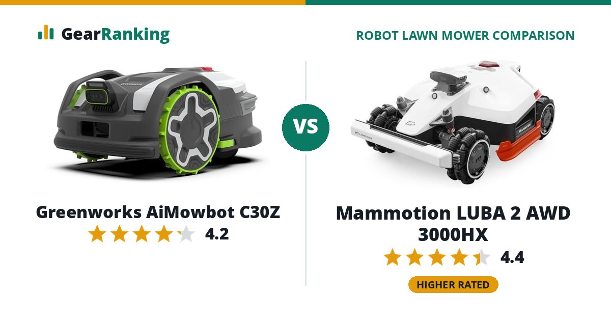 Greenworks AiMowbot C30Z vs Mammotion LUBA 2 AWD 3000HX